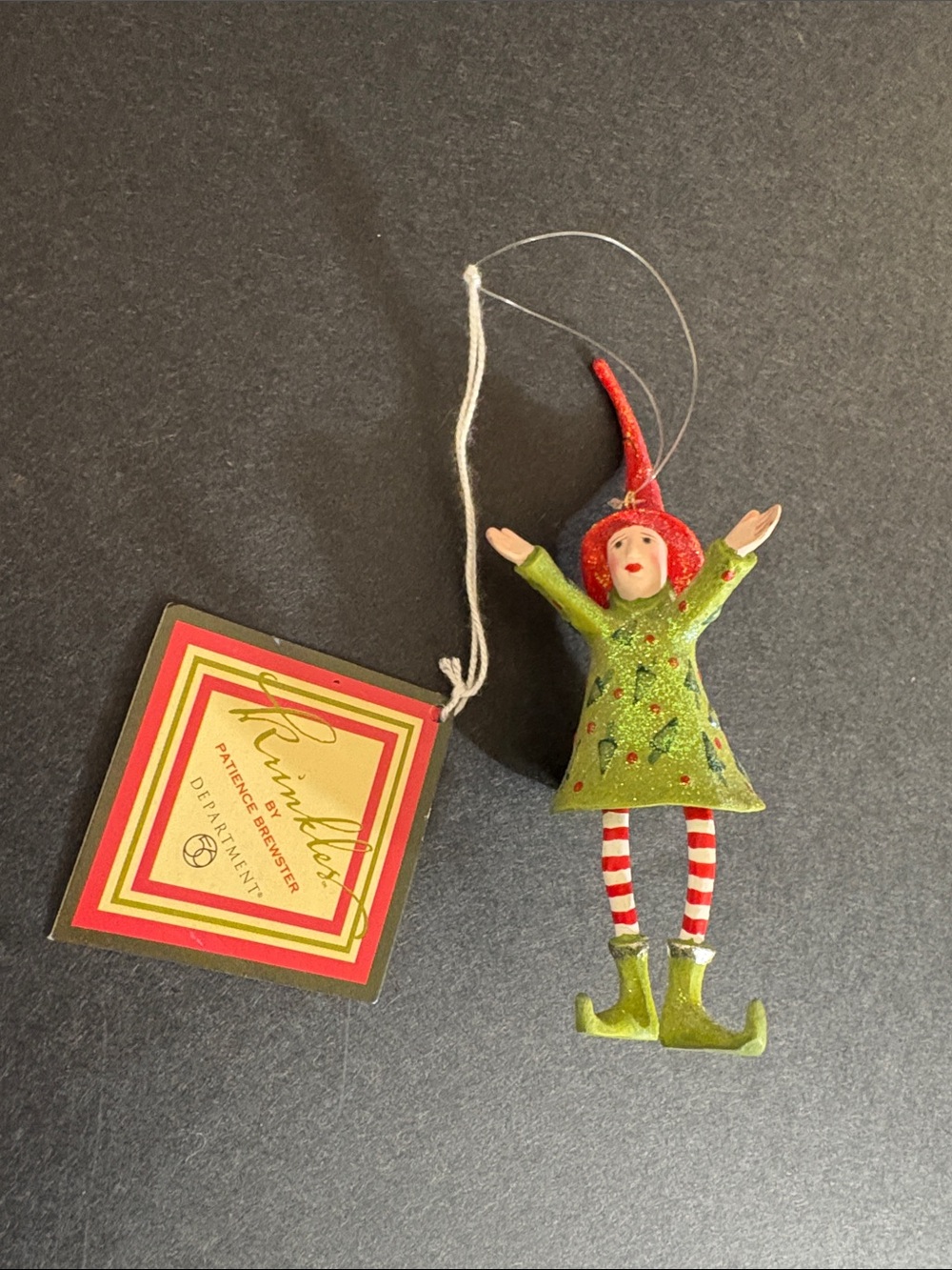 Dept 56 Patience Brewster KRINKLES JOYFULL ELF ORNAMENT